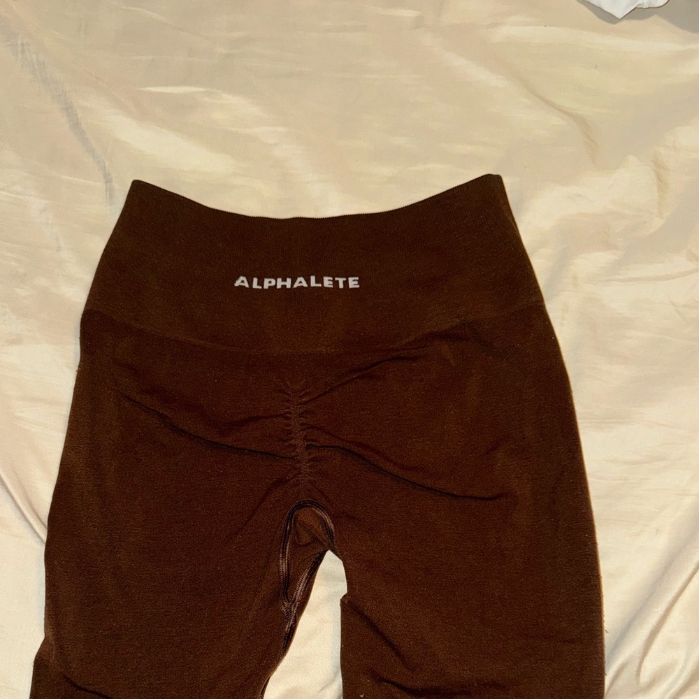 Brown alphalete amplify leggings